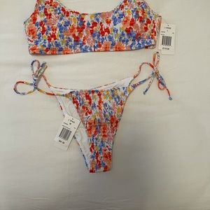 L*Space Flowers Forever Aubree Bikini Bottom, M